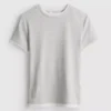 T-shirt met ronde hals en dubbele laag