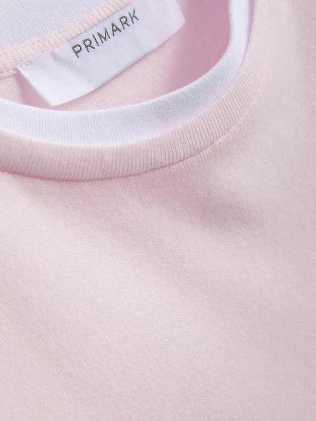 T-shirt met ronde hals en dubbele laag