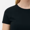 T-shirt met ronde hals en stretch