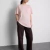 T-shirt met ronde hals en verlengd model
