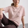 T-shirt met ronde hals en verlengd model
