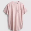 T-shirt met ronde hals en verlengd model