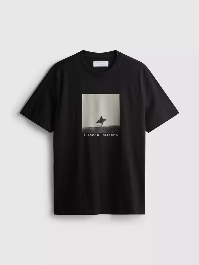 T-shirt met surferfoto