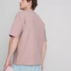 T-shirt met textuur en boxy pasvorm