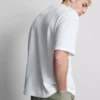 T-shirt met textuur en boxy pasvorm