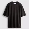 T-shirt met textuur en boxy pasvorm
