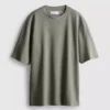 T-shirt met textuur en boxy pasvorm