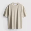 T-shirt met textuur en boxy pasvorm