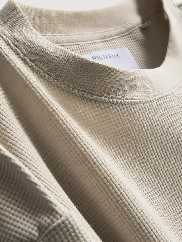 T-shirt met textuur en boxy pasvorm