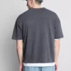 T-shirt met V-hals en Chicago-print