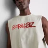 Tanktop met Gorillaz-print