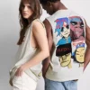 Tanktop met Gorillaz-print