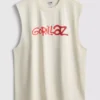 Tanktop met Gorillaz-print