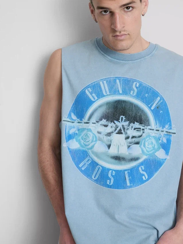 Tanktop met Guns N’ Roses-print