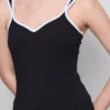 Tanktop met hartvormige halslijn, rijk aan katoen