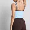 Tanktop met hartvormige halslijn, rijk aan katoen