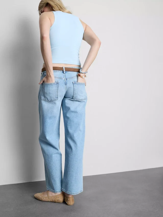Tanktop met ingebouwde beugel en geribde rand