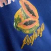 Tanktop met print, geribd, met hoog katoengehalte