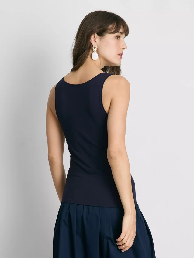 Tanktop met ronde hals