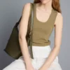 Tanktop met ronde hals en racerback