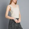 Tanktop met ronde hals en racerback