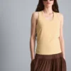 Tanktop met ronde hals en racerback