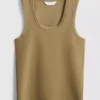 Tanktop met ronde hals en racerback