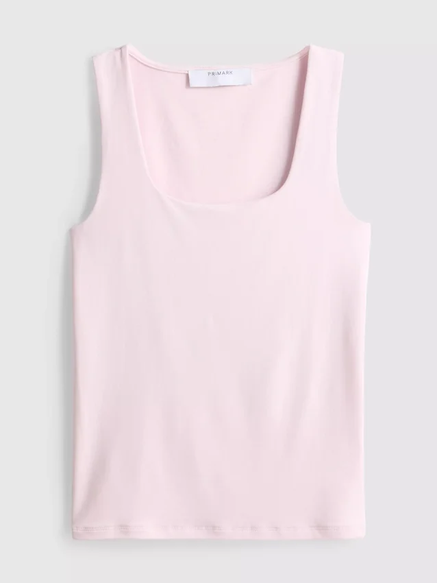 Tanktop met vierkante hals
