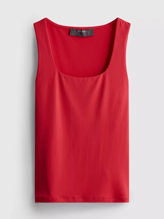 Tanktop met vierkante hals