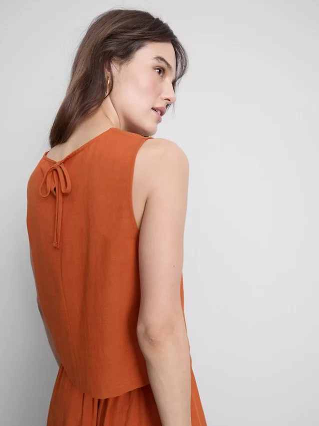 Tanktop van katoenmix