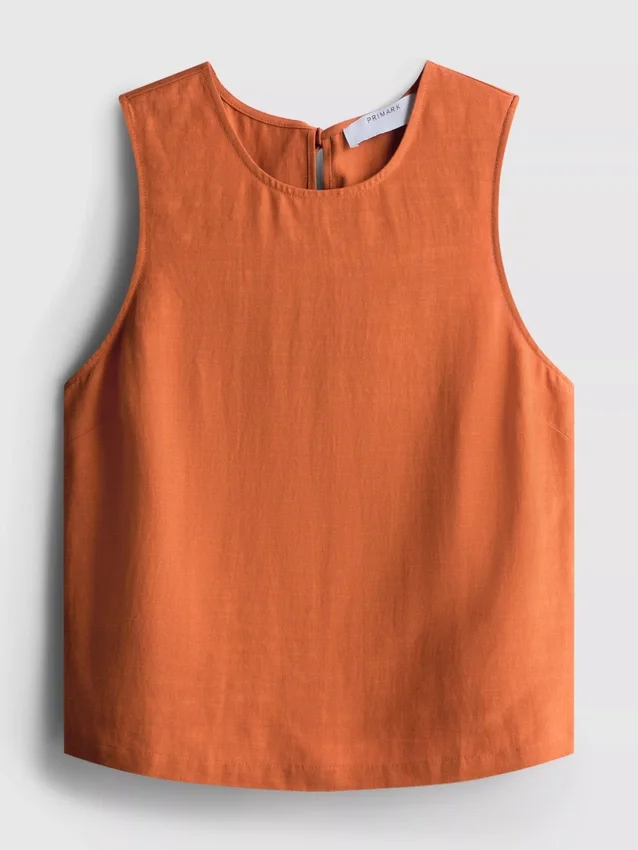 Tanktop van katoenmix
