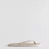 Teenslippers met zeegras-effect