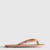 Teenslippers met zeegras-effect