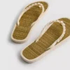 Teenslippers met zeegras-effect
