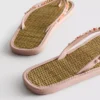 Teenslippers met zeegras-effect