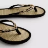 Teenslippers met zeegras-effect