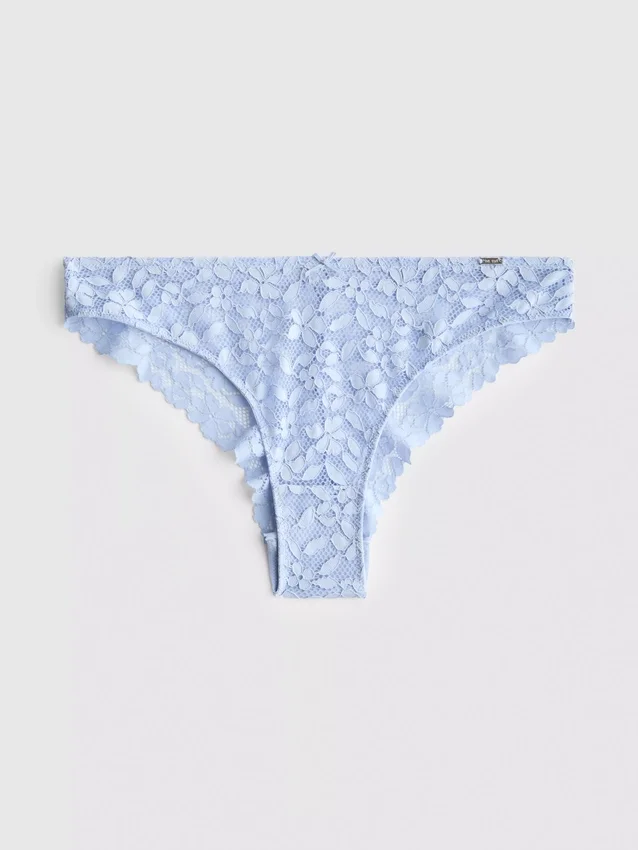 The Edit bloemenkant Braziliaanse slip