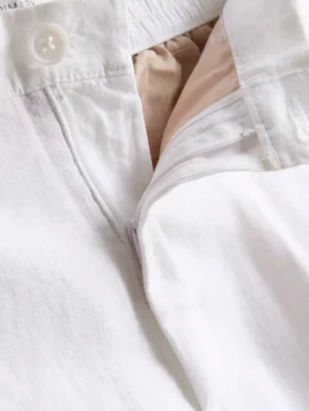 The Edit-broek van linnenmix in relaxte pasvorm