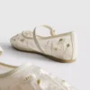 The Edit: geborduurde ballerina's als platte schoenen