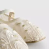 The Edit: geborduurde ballerina's als platte schoenen