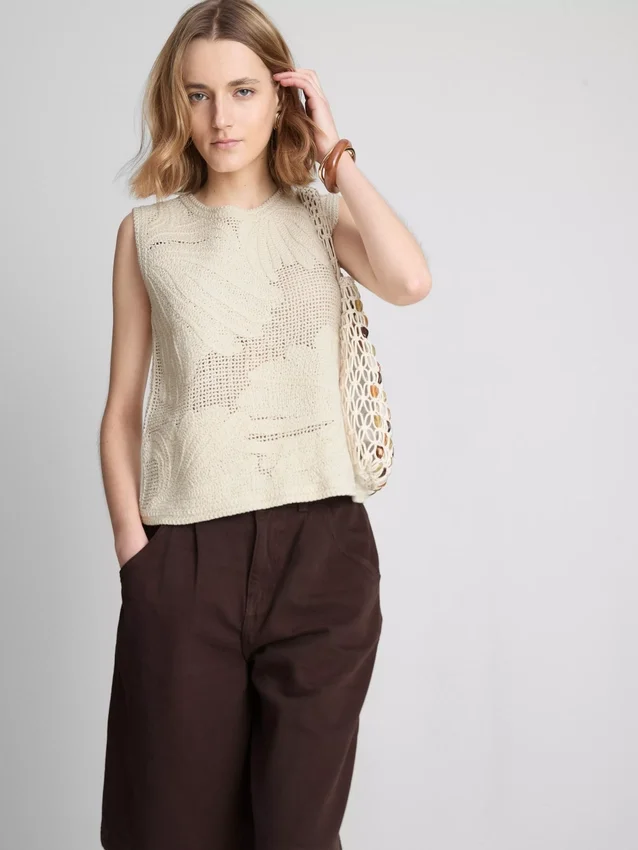 The Edit gehaakte tanktop