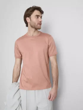 The Edit gemerceriseerde slim-fit T-shirt