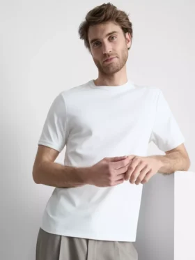 The Edit gemerceriseerde slim-fit T-shirt