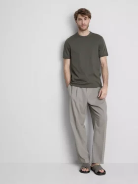 The Edit gemerceriseerde slim-fit T-shirt