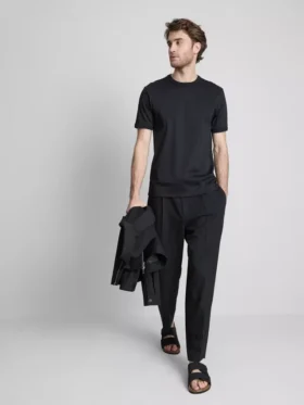 The Edit gemerceriseerde slim-fit T-shirt