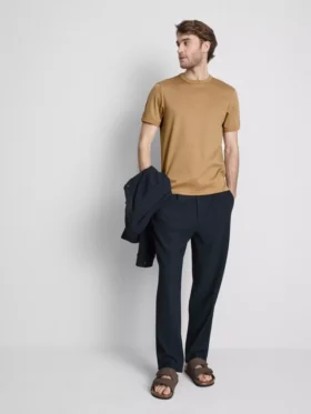 The Edit gemerceriseerde slim-fit T-shirt