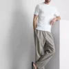 The Edit gemerceriseerde slim-fit T-shirt