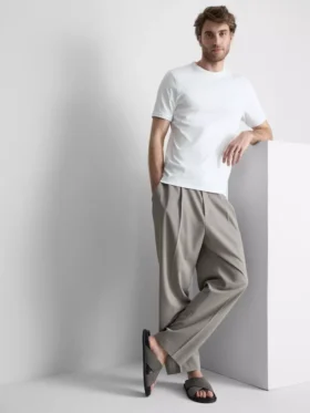 The Edit gemerceriseerde slim-fit T-shirt