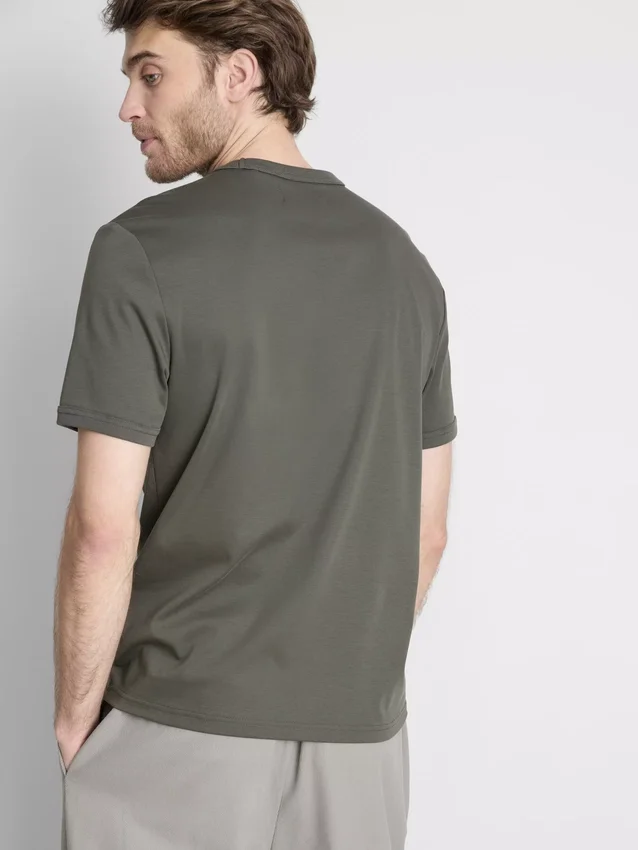 The Edit gemerceriseerde slim-fit T-shirt