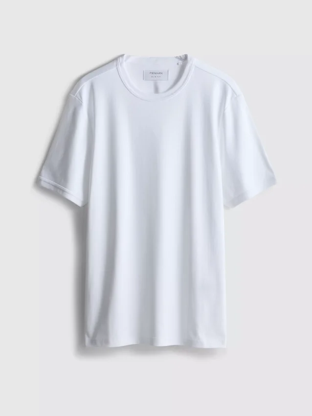 The Edit gemerceriseerde slim-fit T-shirt